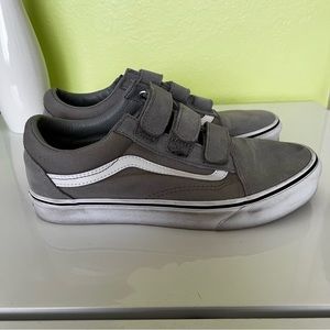 grey velcro vans